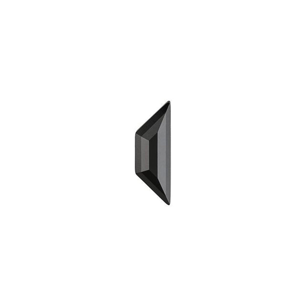PRESTIGE Crystal, #H2772 Hotfix Trapeze Flatback Rhinestone 8.6x2.8mm, Jet (1 Piece)