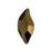 PRESTIGE Crystal, #H2797 Hotfix Diamond Leaf Flatback Rhinestone 10mm, Jet Nut (1 Piece)