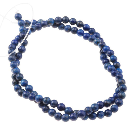 Dakota Stones Gemstone Beads, Lapis Lazuli, Round 4mm (15 Inch Strand)