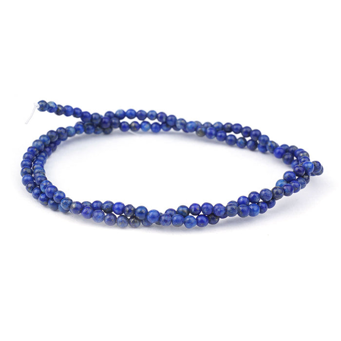Dakota Stones Gemstone Beads, Lapis Lazuli, Round 3mm (15 Inch Strand)