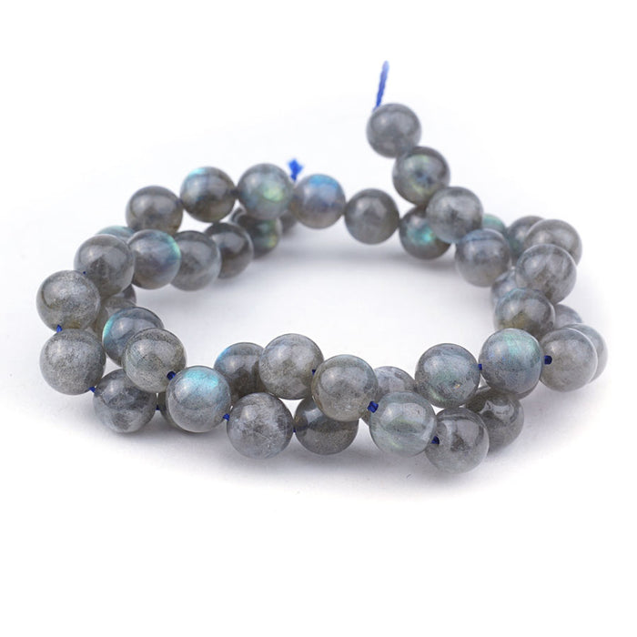 Dakota Stones Gemstone Beads, Labradorite A Grade, Round 8mm (15 Inch Strand)