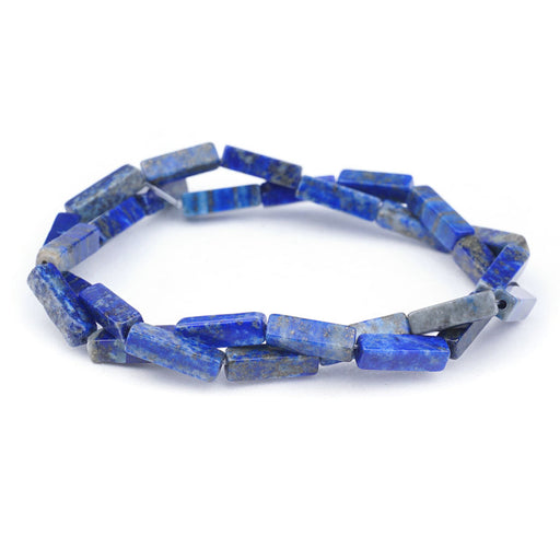 Dakota Stones Gemstone Beads, Lapis Lazuli, Rectangle Tube 4x13mm (15 Inch Strand)