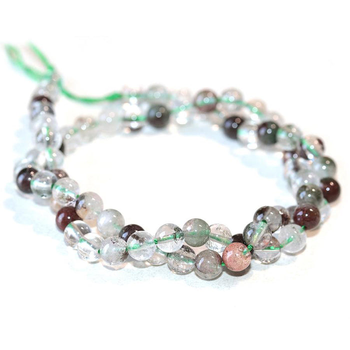 Dakota Stones Gemstone Beads, Green Lodalite Quartz, Round 6mm (15 Inch Strand)