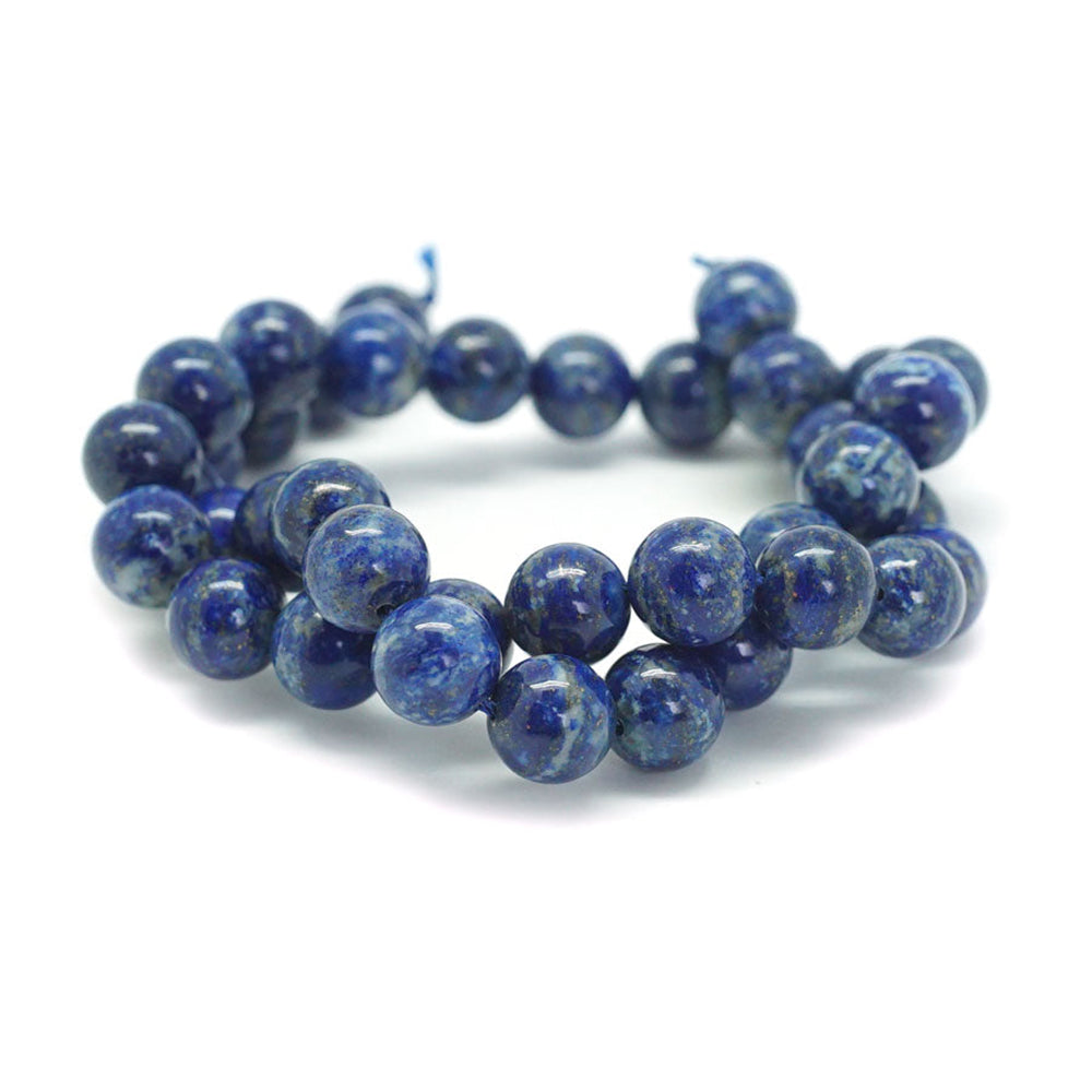Dakota Stones Gemstone Beads, Lapis Lazuli A Grade, Round 10mm (15 Inch Strand)