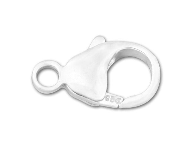 Lobster Clasps, Swivel Curved 16mm, Sterling Silver (1 Piece)