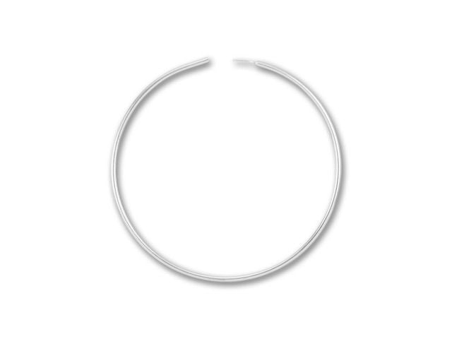 Sterling Silver Endless Beading Hoop 1-Inch (2 Pairs)