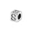 Number Bead, Cube "8" 4.5mm, Sterling Silver (1 Piece)