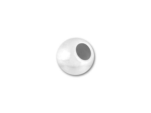 4mm Lightweight Seamless Round Large-Hole Bead Sterling Silver (10 Pieces)