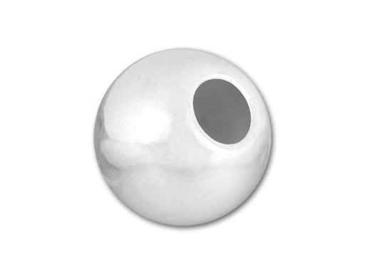 8mm Sterling Silver Seamless Round Large-Hole Bead