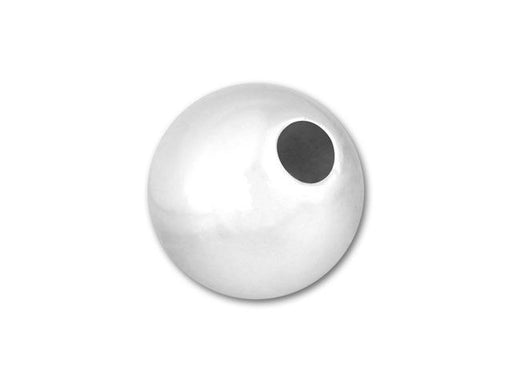 Sterling Silver 7mm Seamless Round Small-Hole Bead