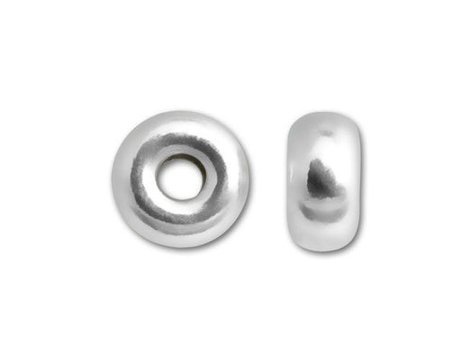 5mm Bright Sterling Silver Roundel Bead