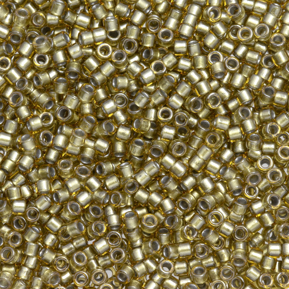 Toho Aiko Seed Beads, 11/0 #1002 'Silver-Lined Citrine' (4 Grams)