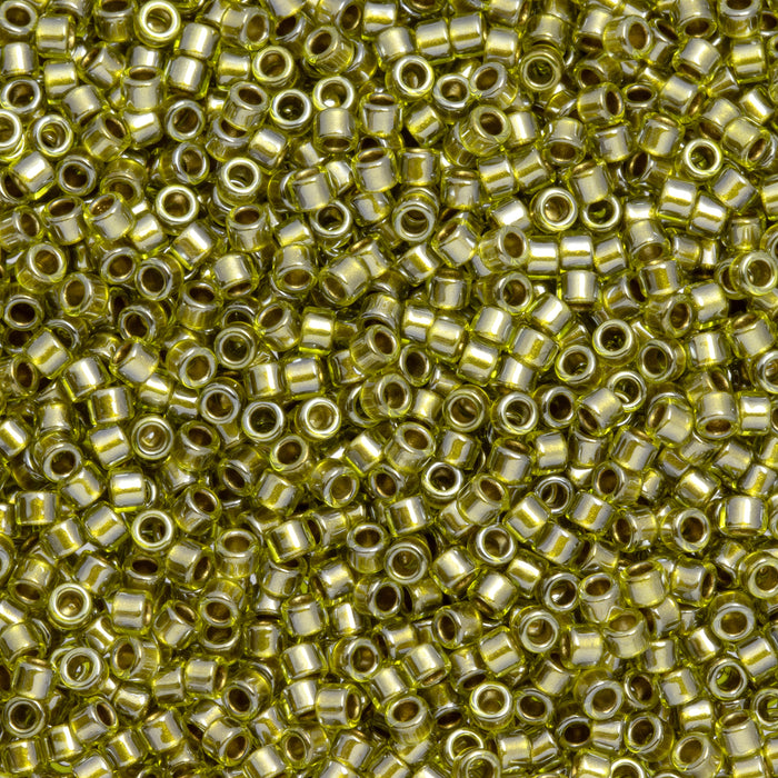 Toho Aiko Seed Beads, 11/0 #1005 'Gold-Lined Light Daffodil' (4 Grams)