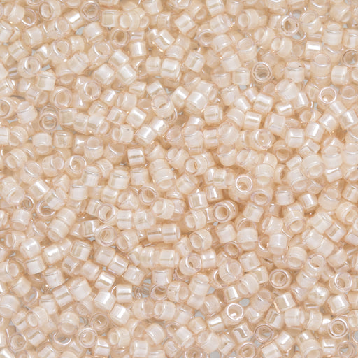 Toho Aiko Seed Beads, 11/0 #1033 'White-Lined Luster Lt Rosaline' (4 Grams)