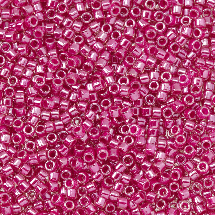 Toho Aiko Seed Beads, 11/0 #1036 'Hot Pink-Lined Rosaline' (4 Grams)
