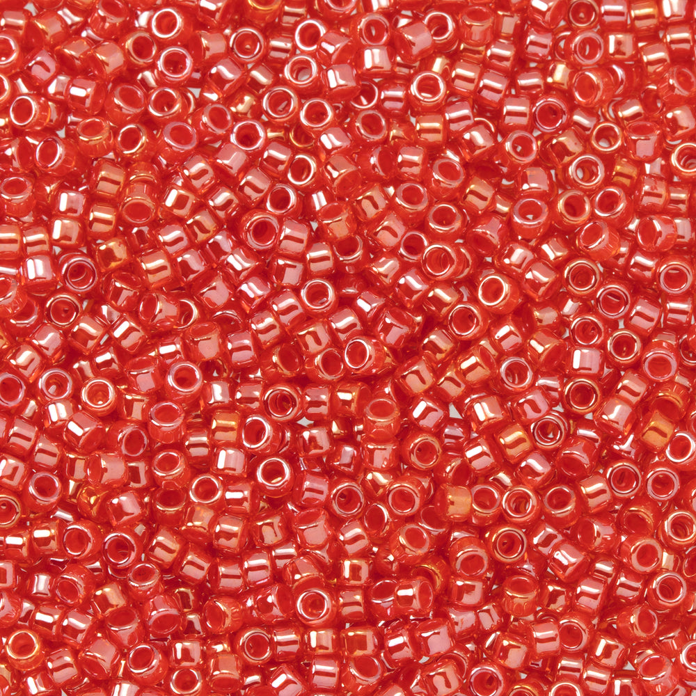 Toho Aiko Seed Beads, 11/0 #1037 'Orange-Lined Hyacinth' (4 Grams)