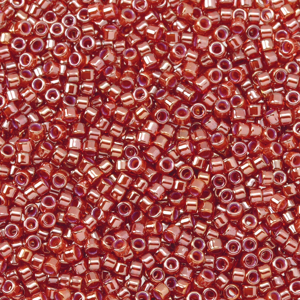 Toho Aiko Seed Beads, 11/0 #1038 'Red-Lined Luster Hyacinth' (4 Grams)