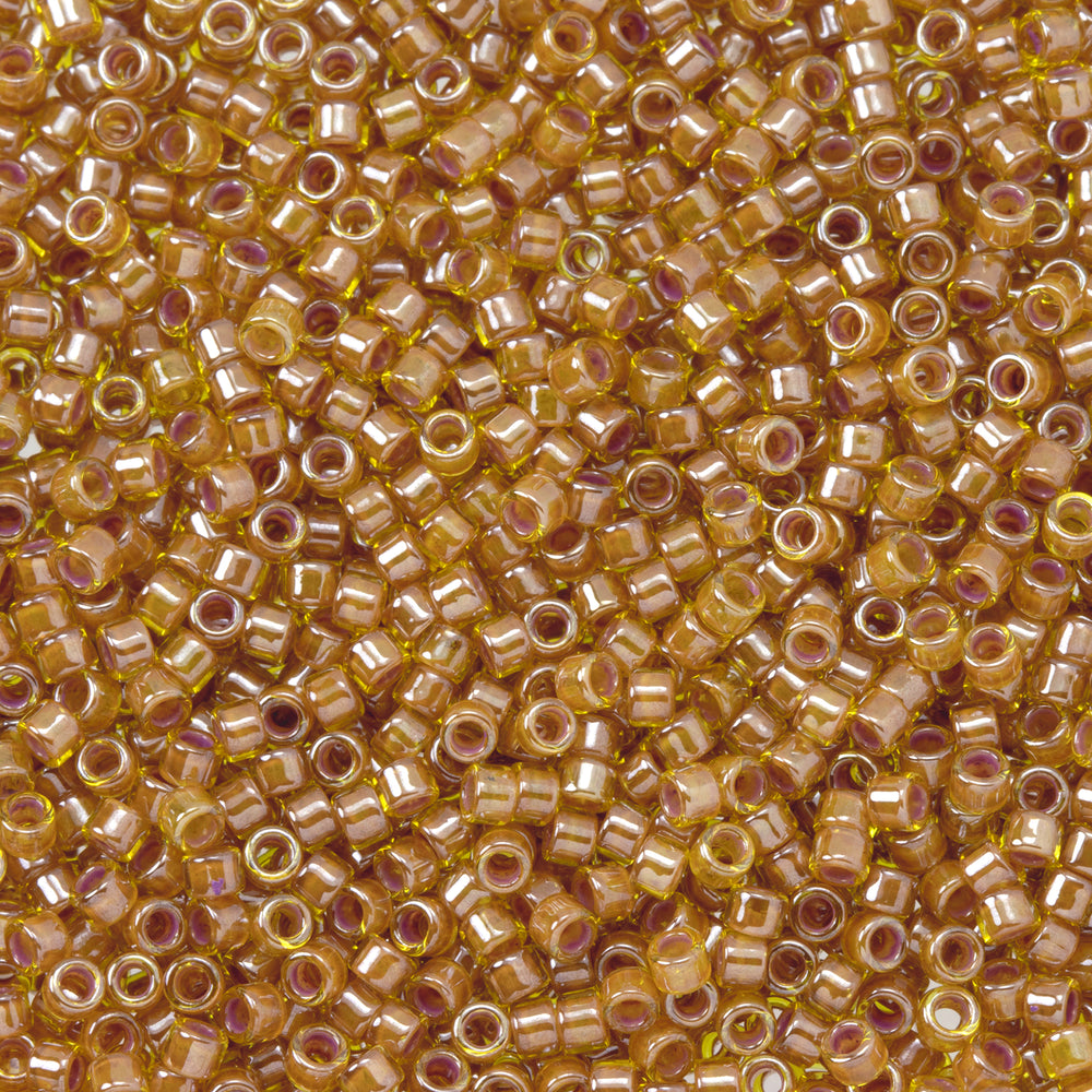 Toho Aiko Seed Beads, 11/0 #1041 'Marigold-Lined Jonquil' (4 Grams)