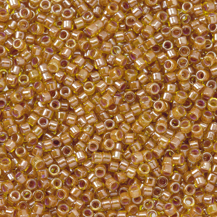 Toho Aiko Seed Beads, 11/0 #1041 'Marigold-Lined Jonquil' (4 Grams)