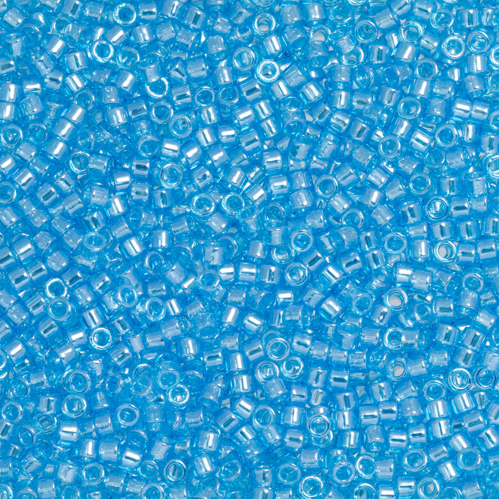 Toho Aiko Seed Beads, 11/0 #104 'Transparent Aquamarine Luster' (4 Grams)