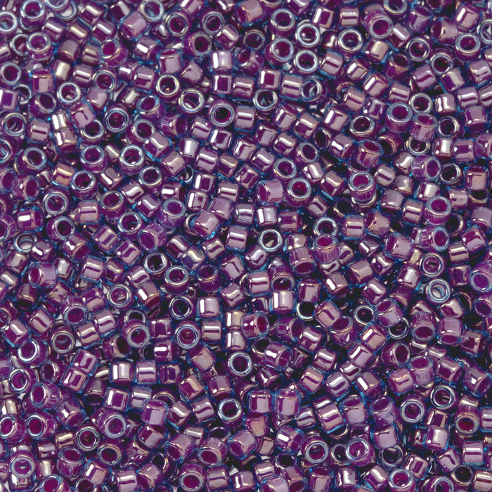 Toho Aiko Seed Beads, 11/0 #1063 'Fuchsia-Lined Sapphire' (4 Grams)