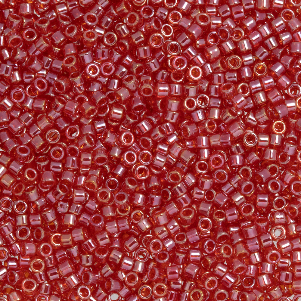 Toho Aiko Seed Beads, 11/0 #109B 'Transparent Siam Ruby Luster' (4 Grams)