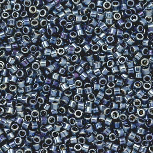 Toho Aiko Seed Beads, 11/0 #1176 'Blue Hematite Rhodium Plate' (4 Grams)