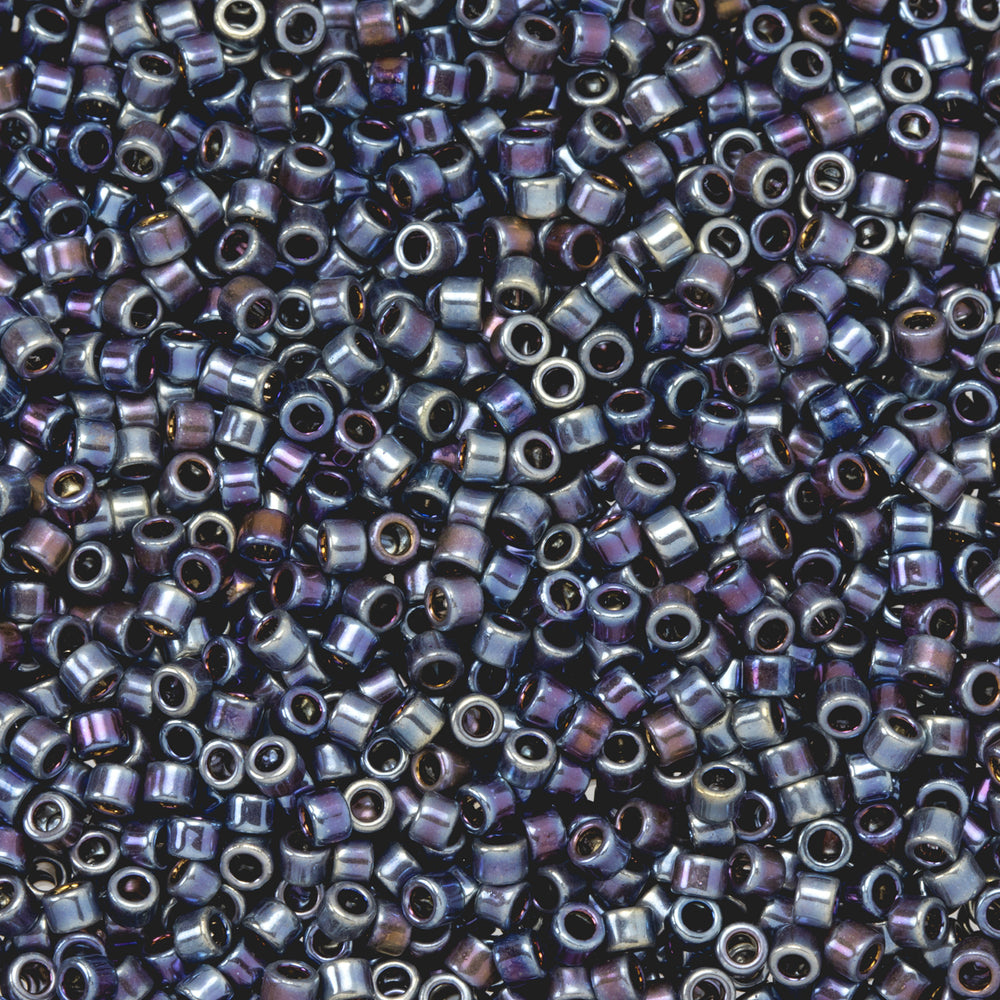 Toho Aiko Seed Beads, 11/0 #1177 'Delphinus Rhodium Plate' (4 Grams)