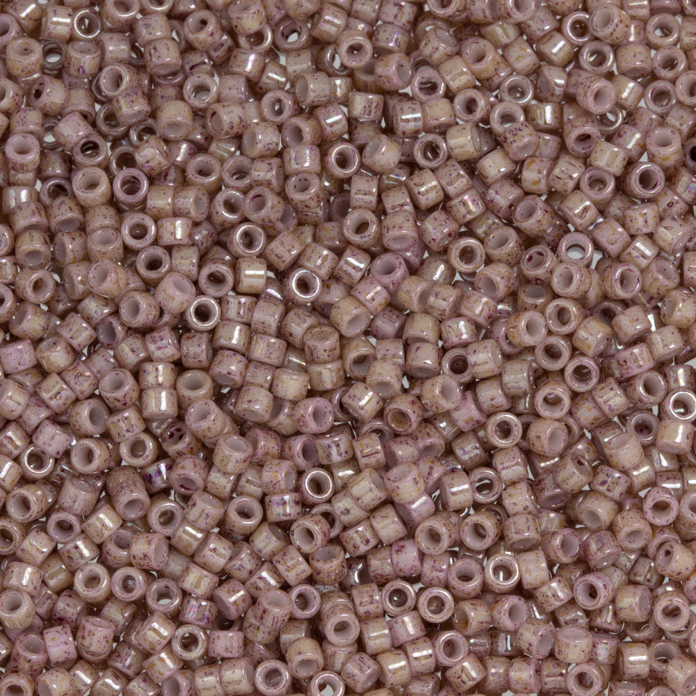 Toho Aiko Seed Beads, 11/0 #1201 'Marbled Pink Stucco' (4 Grams)