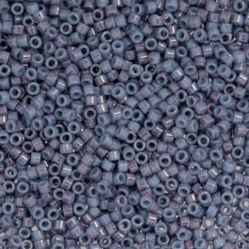 Toho Aiko Seed Beads, 11/0 #1204 'Marbled Lt Blue-Amethyst' (4 Grams)