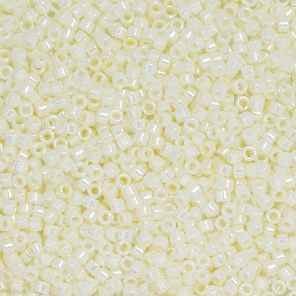 Toho Aiko Seed Beads, 11/0 #122 'Opaque Navajo White Luster' (4 Grams)