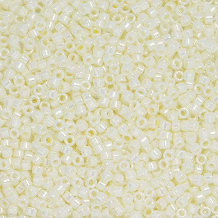 Toho Aiko Seed Beads, 11/0 #122 'Opaque Navajo White Luster' (4 Grams)