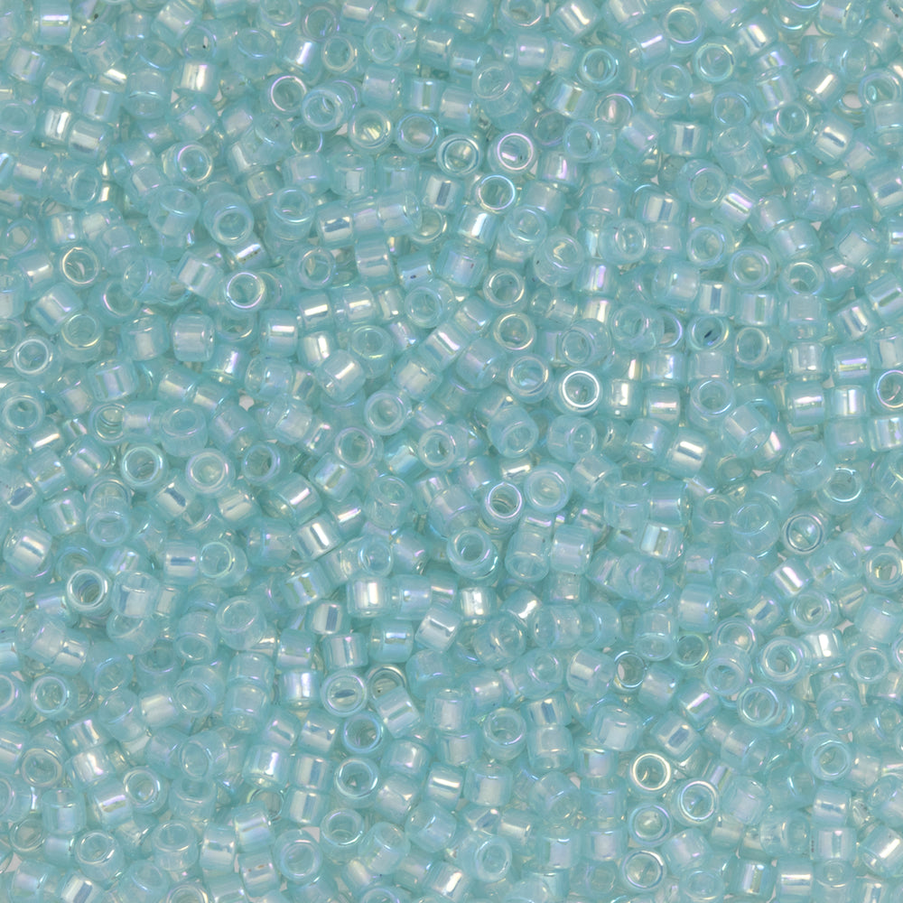 Toho Aiko Seed Beads, 11/0 #1243 'Translucent Glacier Rainbow' (4 Grams)