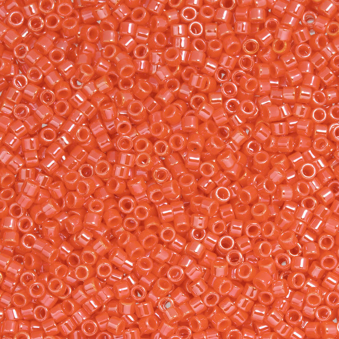 Toho Aiko Seed Beads, 11/0 #129 'Opaque Pumpkin Luster' (4 Grams)