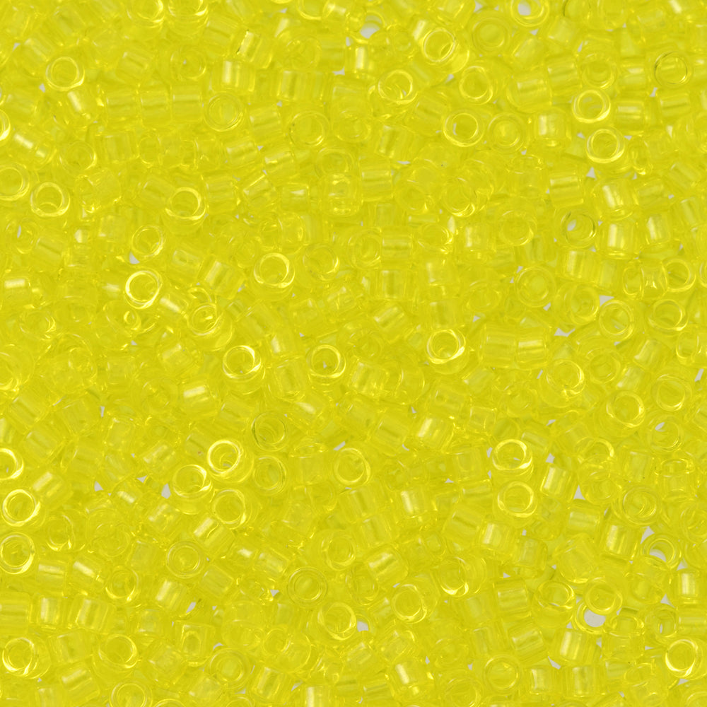 Toho Aiko Seed Beads, 11/0 #12 'Transparent Lemon' (4 Grams)