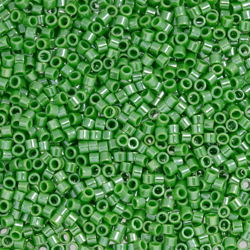 Toho Aiko Seed Beads, 11/0 #130 'Opaque Mint Green Luster' (4 Grams)