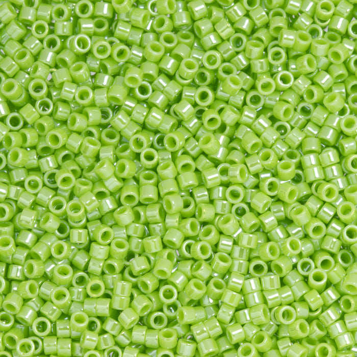 Toho Aiko Seed Beads, 11/0 #131 'Opaque Sour Apple Luster' (4 Grams)