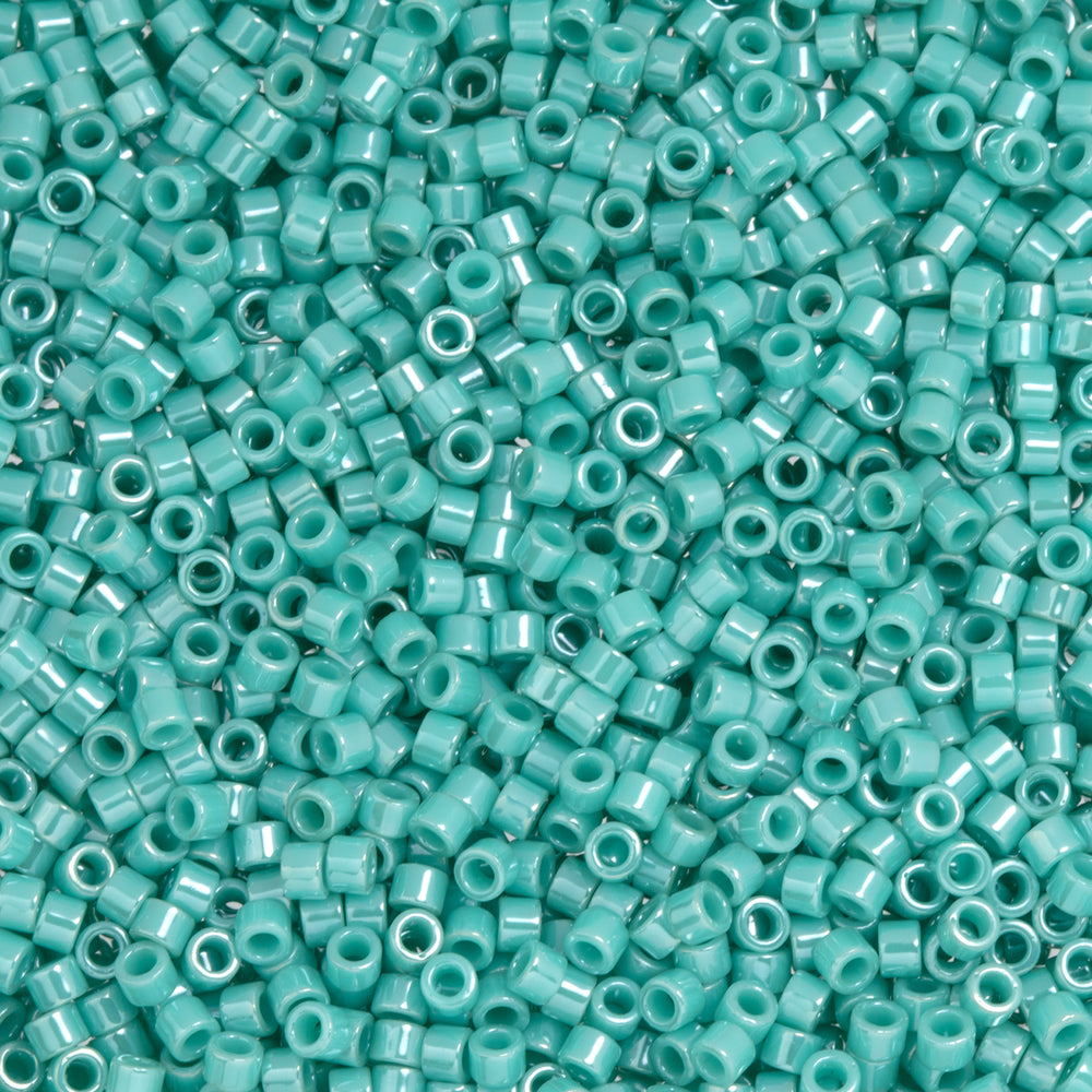 Toho Aiko Seed Beads, 11/0 #132 'Opaque Turquoise Luster' (4 Grams)