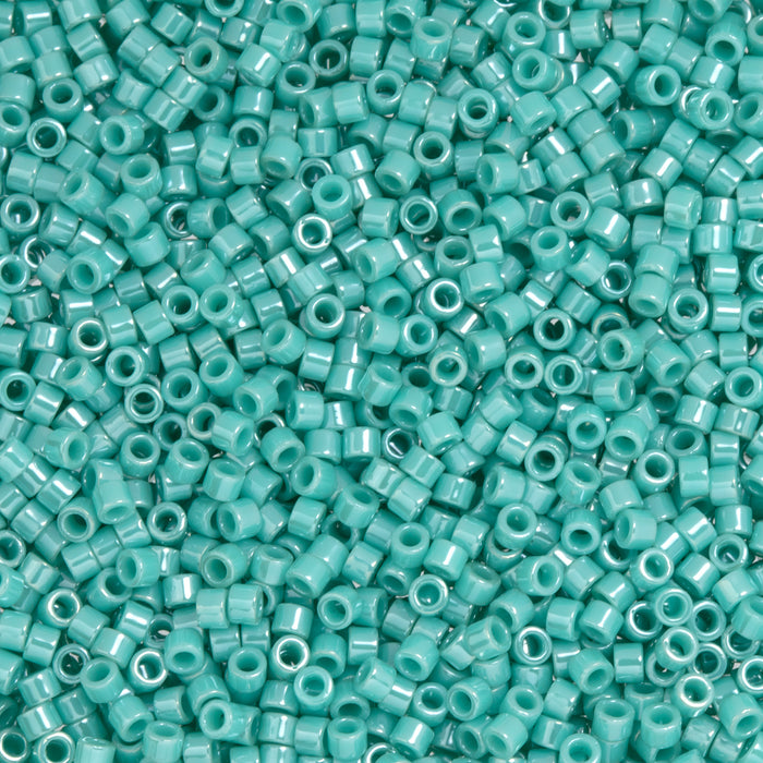 Toho Aiko Seed Beads, 11/0 #132 'Opaque Turquoise Luster' (4 Grams)