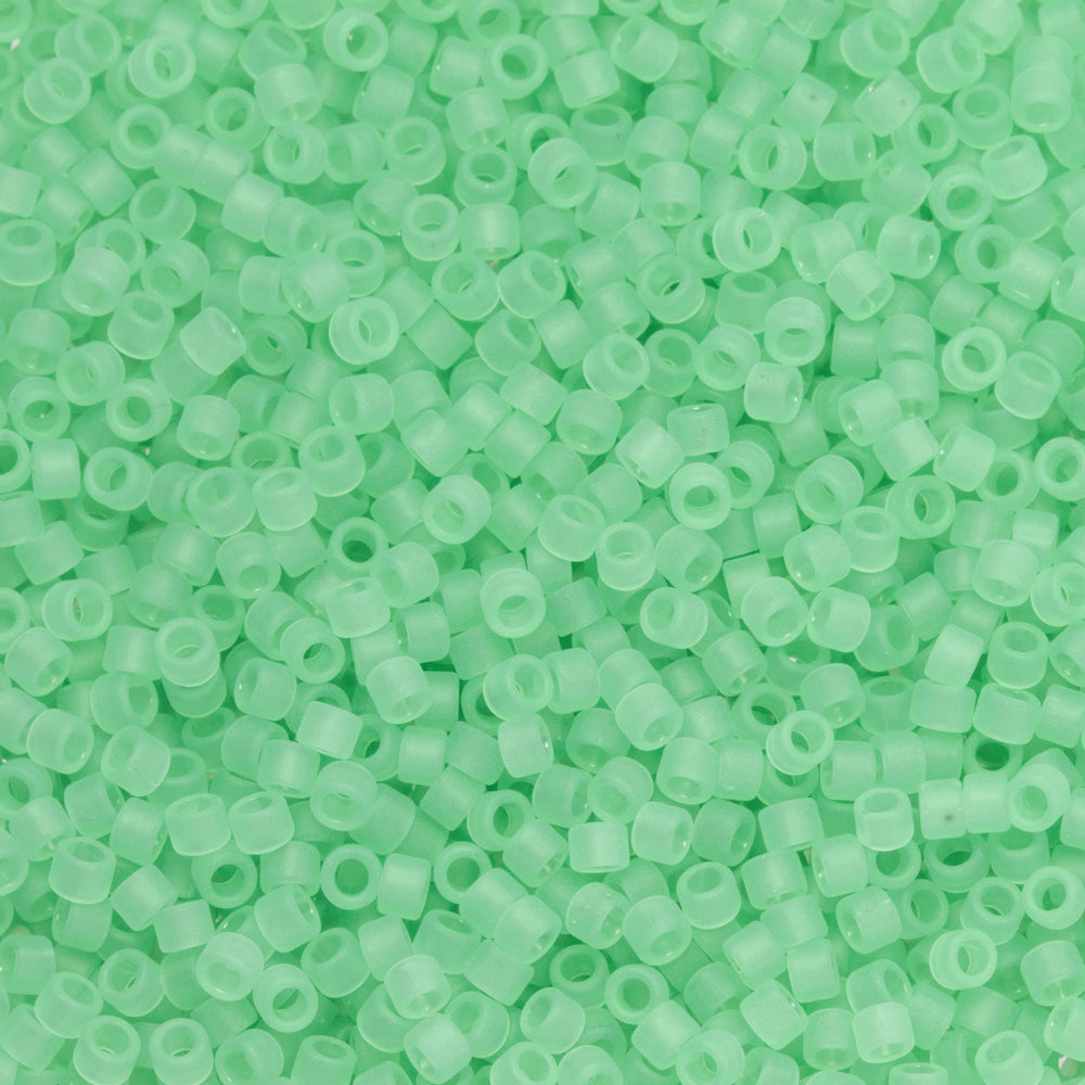 Toho Aiko Seed Beads, 11/0 #144F 'Ceylon Frosted Celery' (4 Grams)