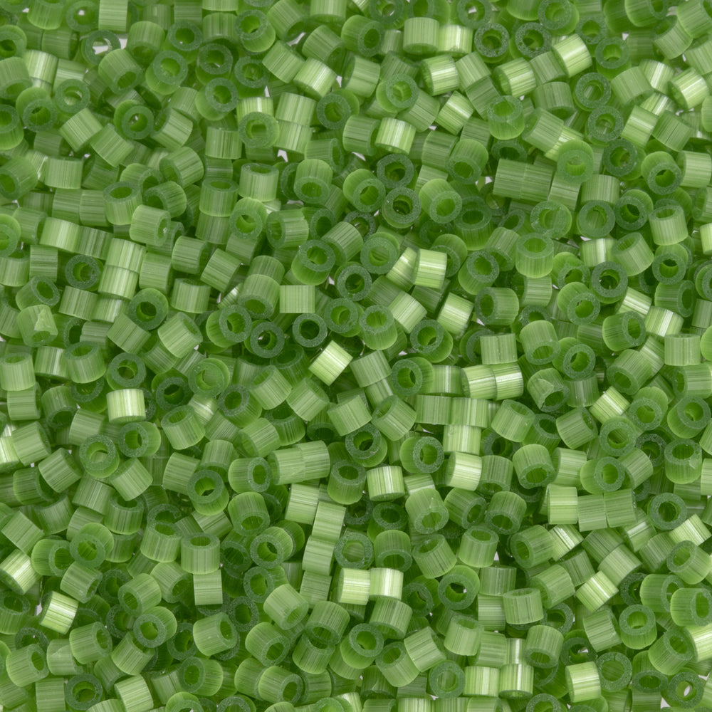 Toho Aiko Seed Beads, 11/0 #1515 'Fiber-Optic Lawn Green' (4 Grams)