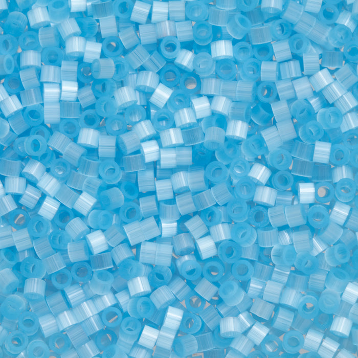 Toho Aiko Seed Beads, 11/0 #1525 'Fiber-Optic Glacier Blue' (4 Grams)