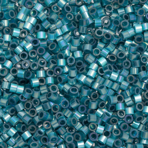 Toho Aiko Seed Beads, 11/0 #1573 'Fiber-Optic Iridescent Marine Blue Rainbow' (4 Grams)