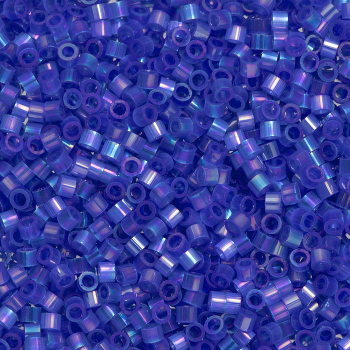 Toho Aiko Seed Beads, 11/0 #1580 'Fiber-Optic Iridescent Sapphire Rainbow' (4 Grams)