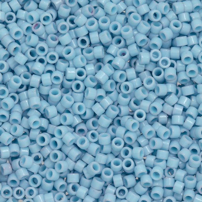 Toho Aiko Seed Beads, 11/0 #1614 'Opaque Prairie Sky Luster' (4 Grams)