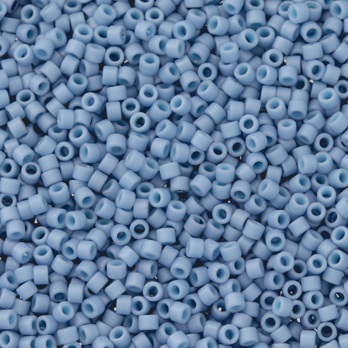 Toho Aiko Seed Beads, 11/0 #1617F 'Opaque Matte Sky Blue' (4 Grams)