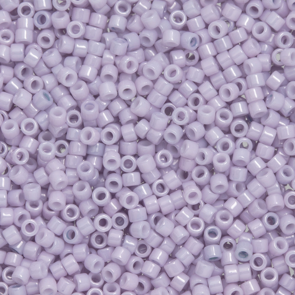 Toho Aiko Seed Beads, 11/0 #1619 'Opaque Lavender Cloud Luster' (4 Grams)