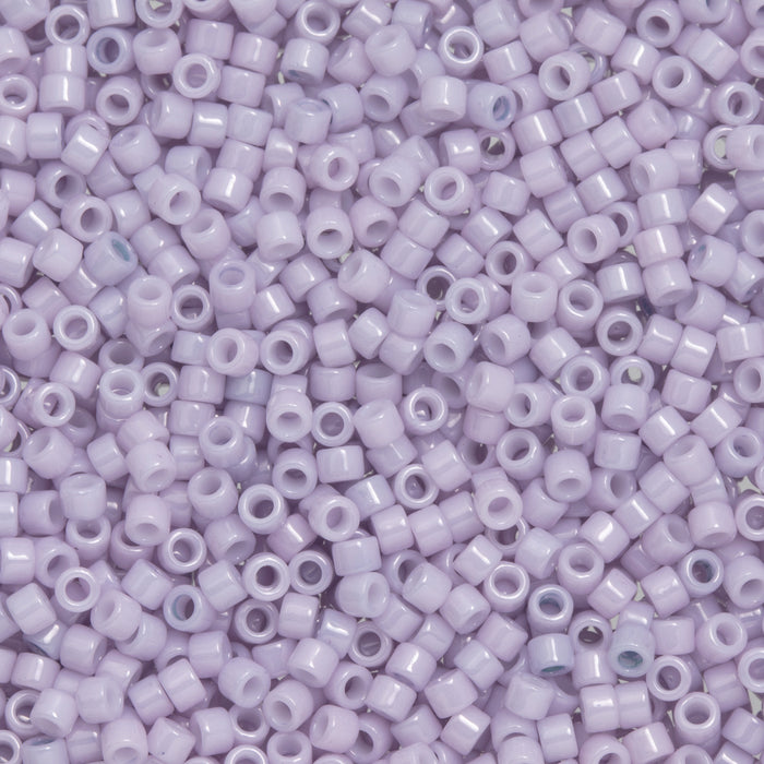 Toho Aiko Seed Beads, 11/0 #1619 'Opaque Lavender Cloud Luster' (4 Grams)