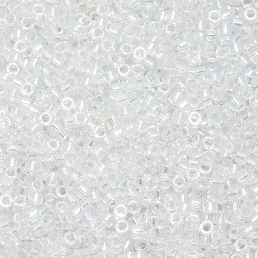 Toho Aiko Seed Beads, 11/0 #161 'Transparent Crystal Rainbow' (4 Grams)