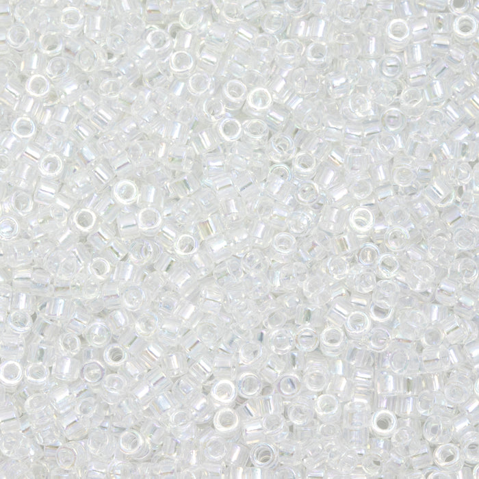 Toho Aiko Seed Beads, 11/0 #161 'Transparent Crystal Rainbow' (4 Grams)